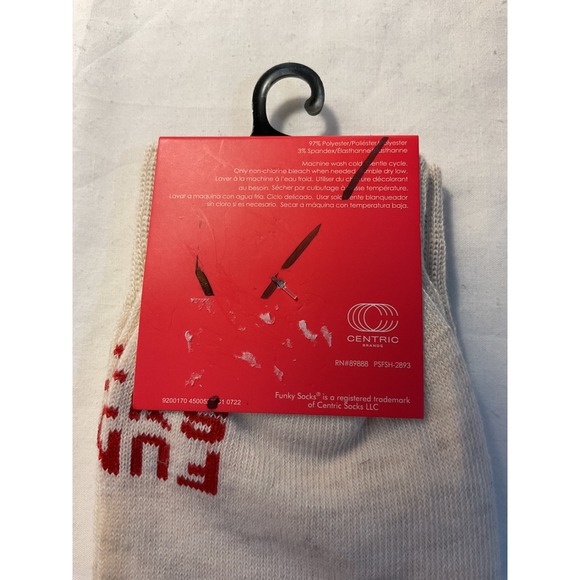 Funky Socks Christmas I'm Too Old Santa Holiday Crew Socks 6-12 NWT - Picture 4 of 4